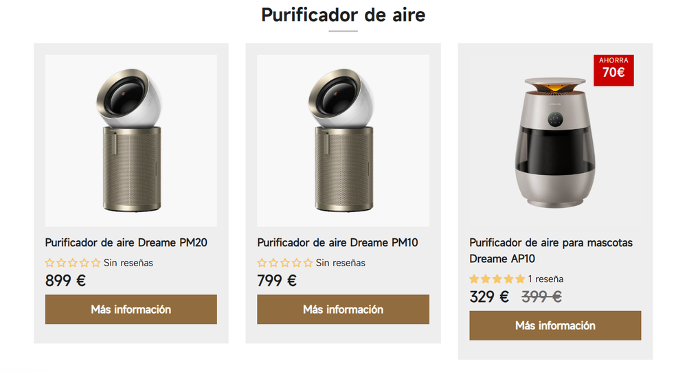 Purificadores de aire