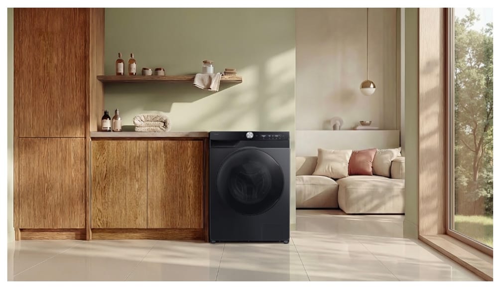 Samsung Bespoke AI Washer Dryer en color negro
