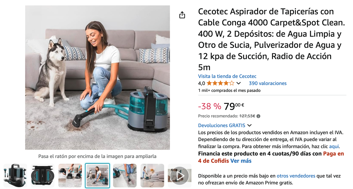 Opini N Y Review Conga Carpet Spot Clean De Cecotec Para