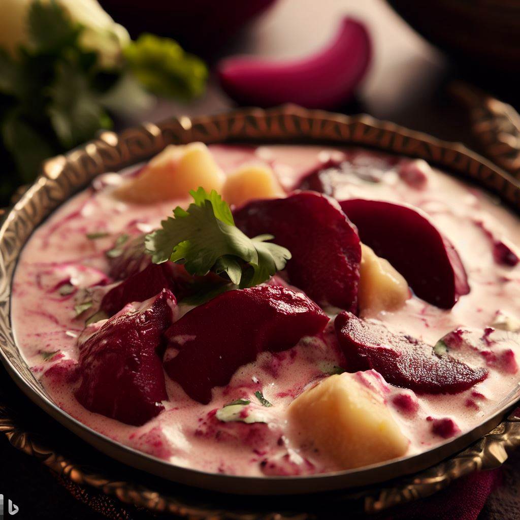 Curry cremoso de remolacha con manzana y especias