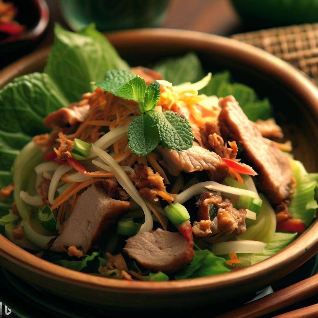 Ensalada Vietnamita de cerdo y verduras